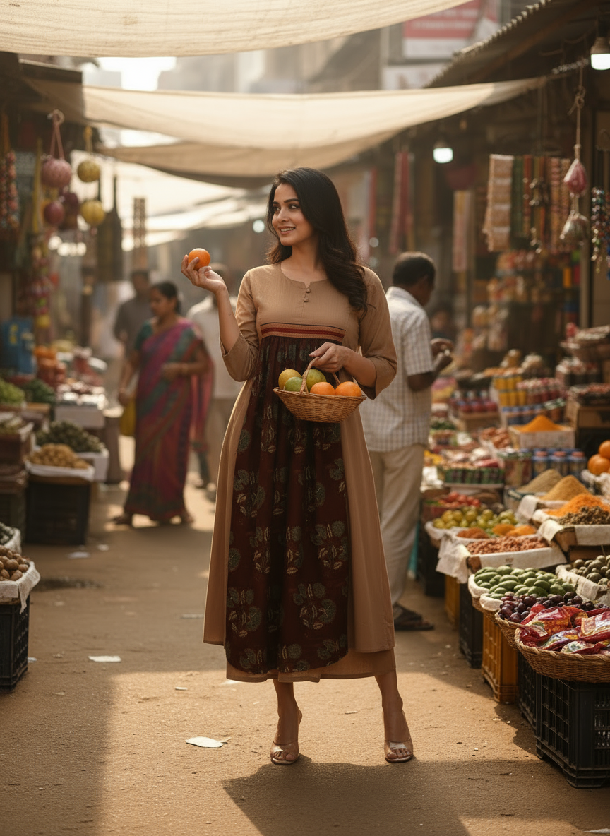 Artisanal Earth-Tone Kurti