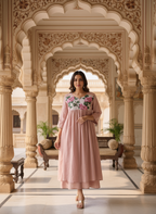 Blush Rose A-Line Kurti